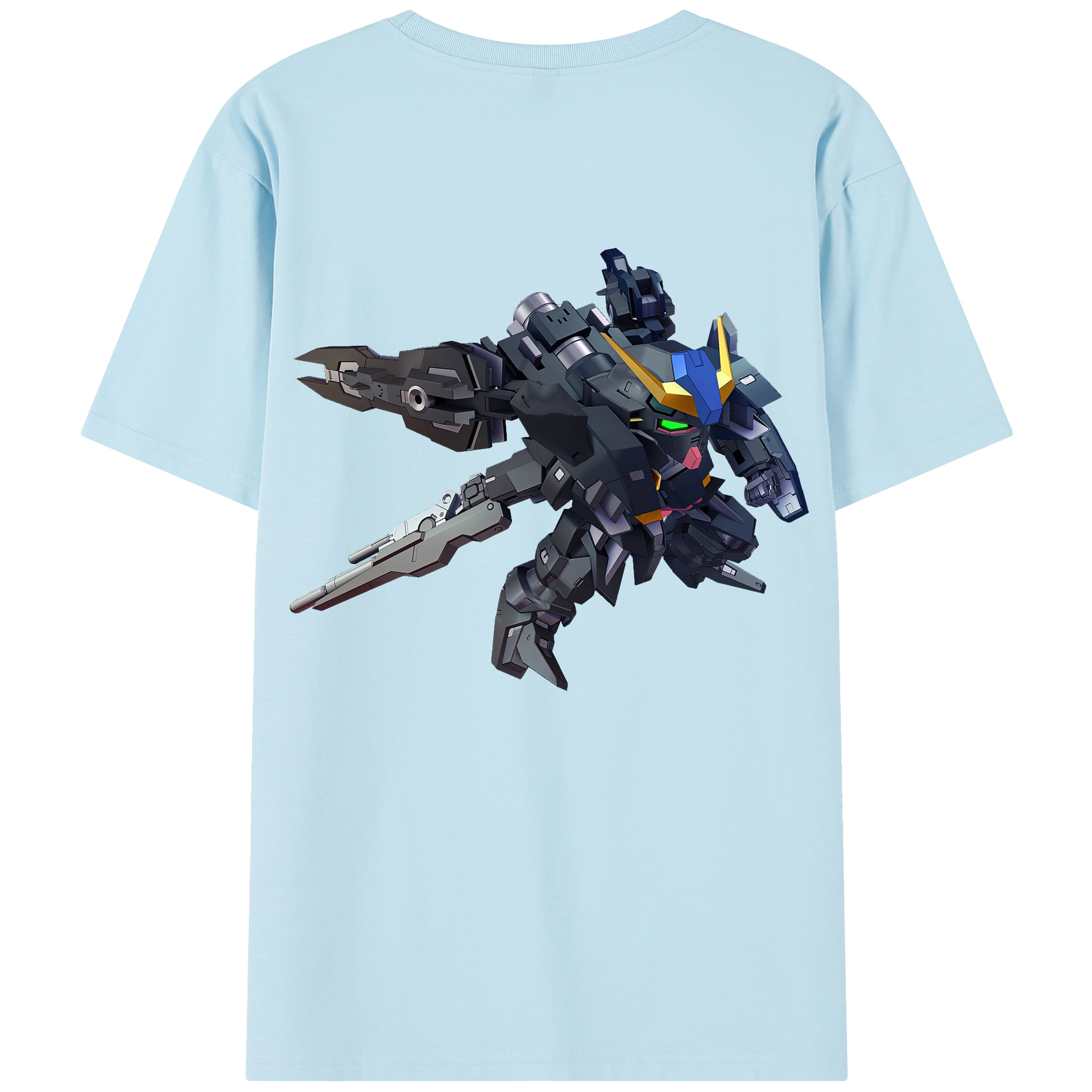 （画像用） 機動戦士ガンダム Mobile Suit Gundam 綿100％半袖Tシャツ（背面プリント）